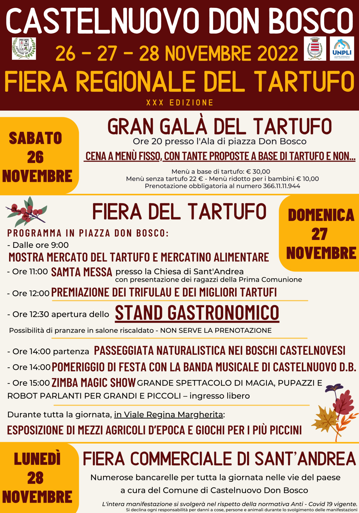 Castelnuovo Don Bosco | Fiera Regionale del Tartufo 2022