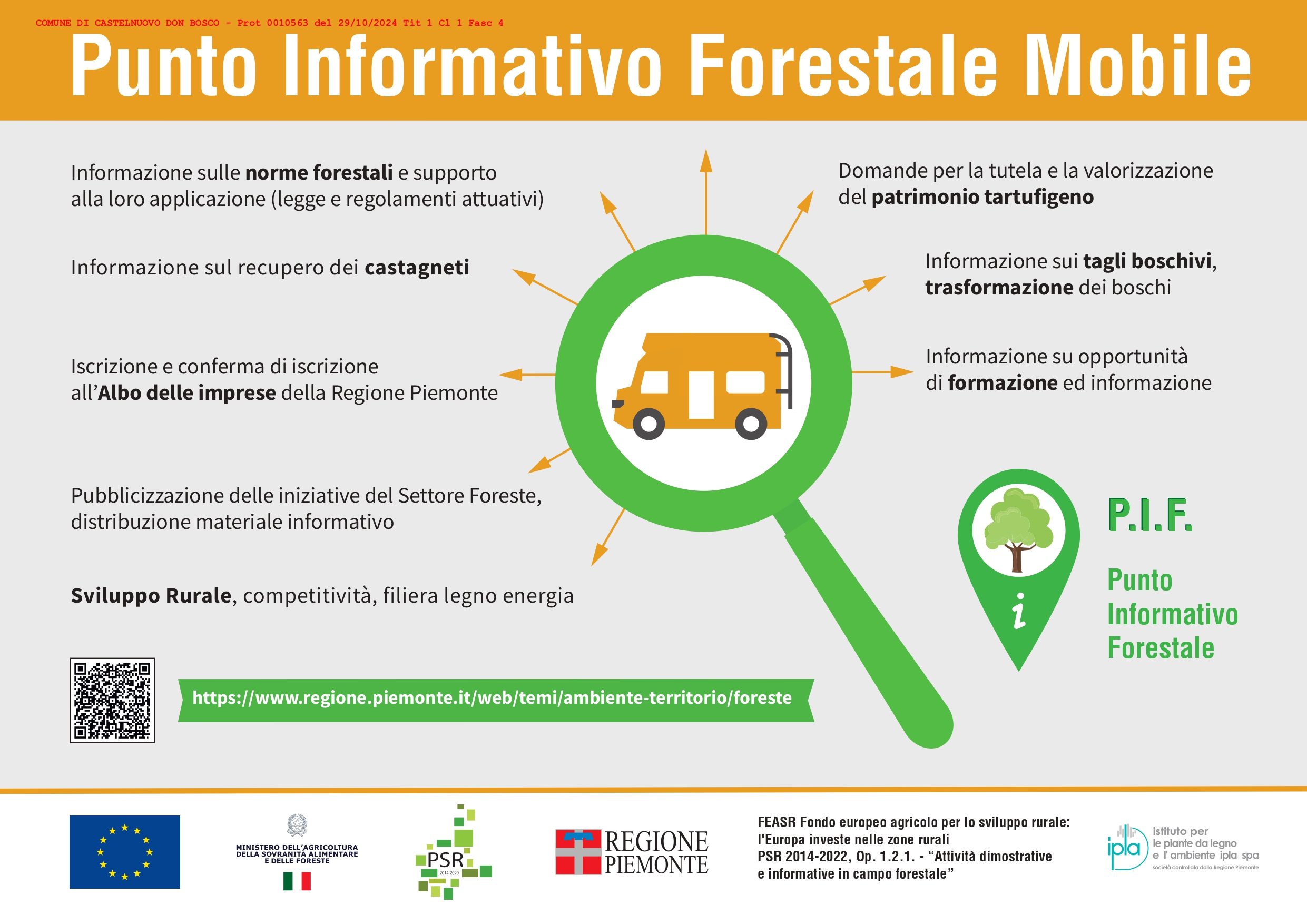 Regione Piemonte - Punto Informativo Forestale Mobile