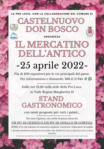 Castelnuovo Don Bosco | "Il Mercatino dell'antico" (edizione 2023)